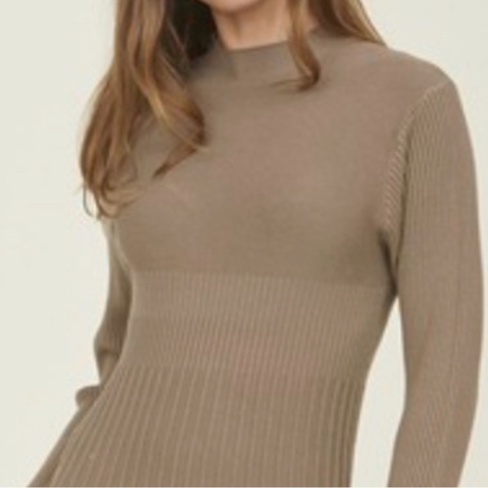 Taupe Woodland Sweater Dress